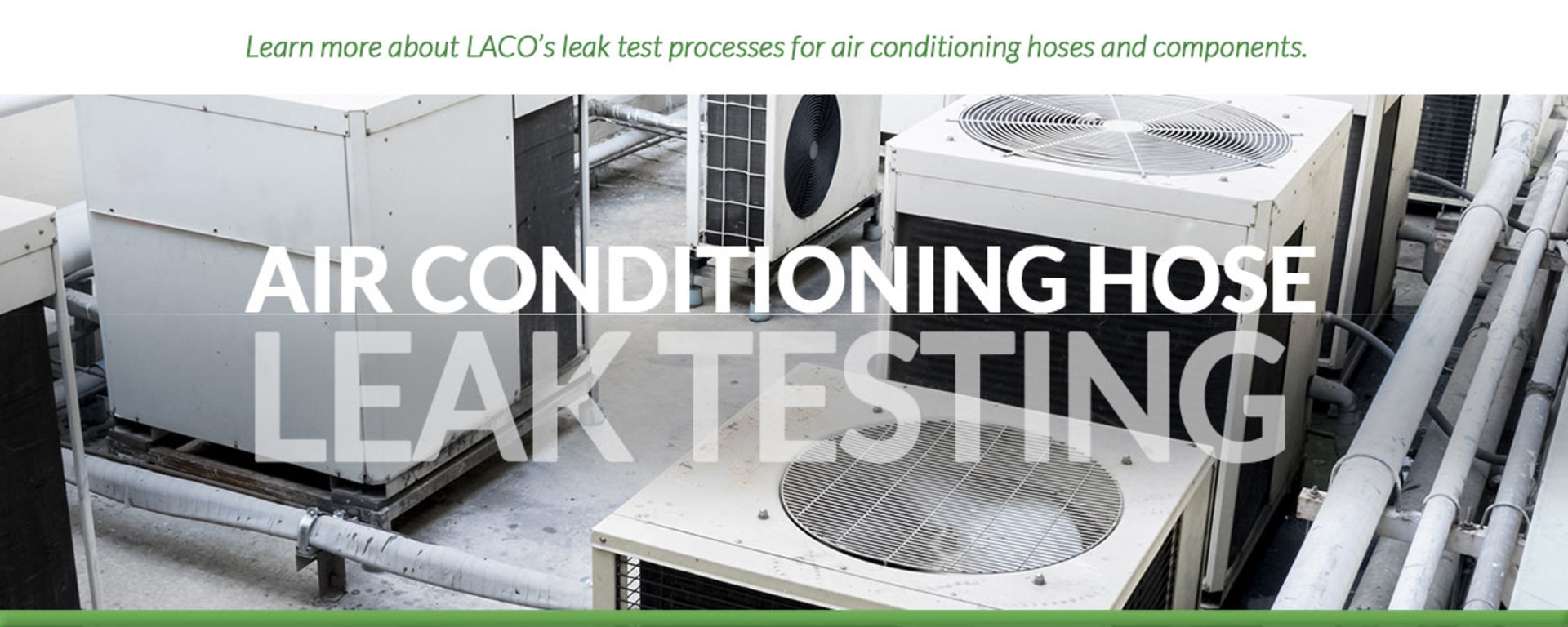 Air Conditioning Hose Leak Testing