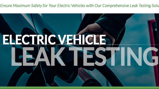 Electric Vehicle Leak Testing Banner