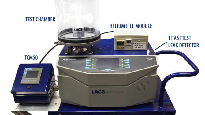 Automated Helium Spray System front view