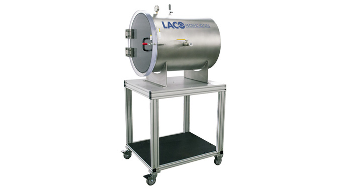 Custom industrial vacuum chamber with cart