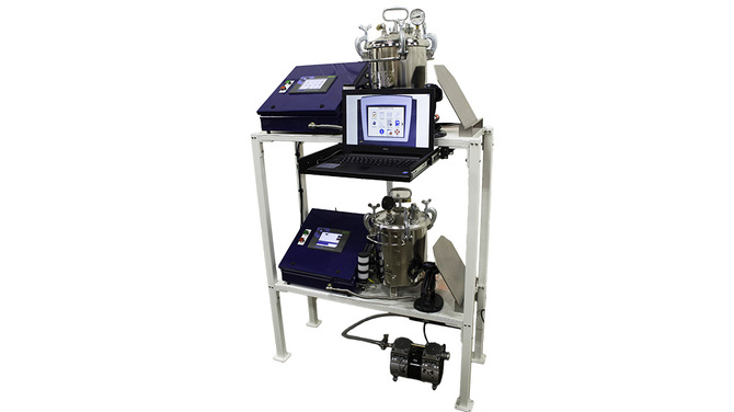 Full View of Automated Helium Bombing Station for Medical Grade Circuit Trays