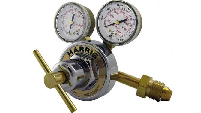 Helium Tank Regulator, front view